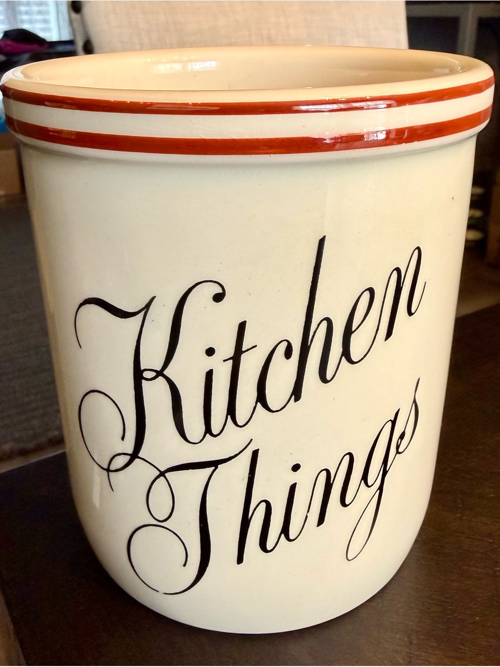 Vintage T.G. Green Kitchen Things Utensil Crock